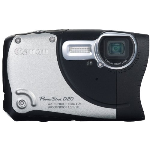 Canon - Powershot D20 - Appareil photo numérique - 12,1 Mpix - Etanche - Argent