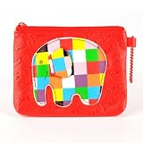 Elmer Elephant Mini Change Coin Wallet Purse Red