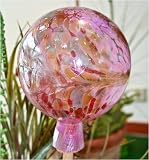 from Lauschaer Glaskunst Garden sphere from glass pink Model D 100003