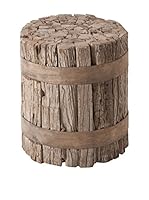 J-LINE Taburete CilindGris