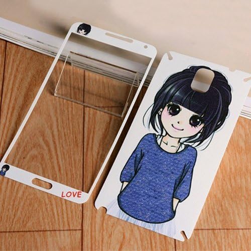 TONYYAN Matte Leather Full Body Decal Front & Back Screen Protector Sticker Cover Film Skin for Samsung Galaxy Note III 3 N9000 Retail Packaging (Front+Back, 2pcs)