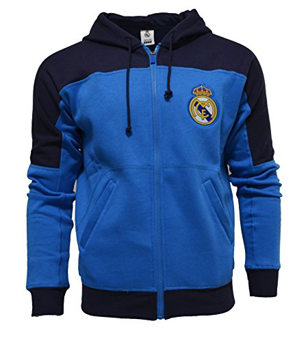 Real Madrid Hoodie Youth Boys Zip Front Fleece Sweatshirt Jacket