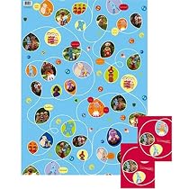 In The Night Garden - Giftwrap (2 sheets folded) and tags (2)