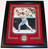 Albert Pujols Autographed St. Louis Cardinals 8x10 Action Photo ~ Custom Framed