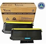 V4INK Compatible Toner Cartridge Replacement for Brother TN650 (2 Pack)