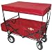 On the Edge 900124 Red Folding Utility Wagon With Handle