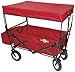 On The Edge 900124 Red Folding Utility Wagon With Handle
