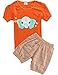 Cat Girls Pajamas for Children Cotton 2 Piece Sleepwear Clothes Kids Shorts Set
