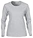 Gildan Ladies' Heavy Cotton? 5.3 oz. Long-Sleeve T-Shirt L Sport Grey
