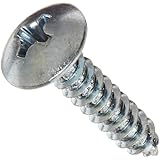 Steel Sheet Metal Screw, Zinc Plated, Truss Head, Phillips Drive, Type AB, #6-20 Thread Size, 5/8" Length (Pack of 100)