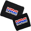 HRC Honda Racing Black Brake/Clutch Reservoir Sock Cover Set Fits CBR, 600, 1000, 600RR, 1000RR, 954, 929, RC51