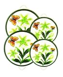 BUTTERFLY 3-D Stove / Burner Covers Set of 4 *NEW*