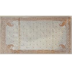 Table Placemats Set In Brocades, India Runner 25x13 inches, Mat 13x19 inches