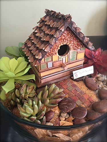 Wood Tile Birdhouse Hand-Painted