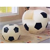 Soccerball Chair & Ottoman By Coaster