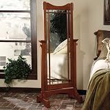 Powell 993-230 Mission Oak Cheval Floor Mirror