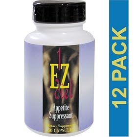 Appetite Suppressant, 1-EZ Diet, Maximum International, 60 Capsules, 12 bottles