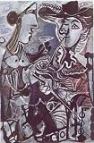 Couple by Pablo Picasso. Size 13.00 inches width by 24.94 inches height. High Quality Art Poster Print