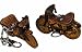 The Unique Designs Key Chain/bag Charm, Handmade By Genuine Cowhide Leather. A Pair of Motorcycles (2 Pieces)