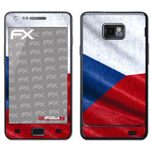 atFoliX Fu&szlig;ball EM 2012 Tschechien Flagge Designfolie f&uuml;r Samsung Galaxy S2 i9100 Preisvergleich