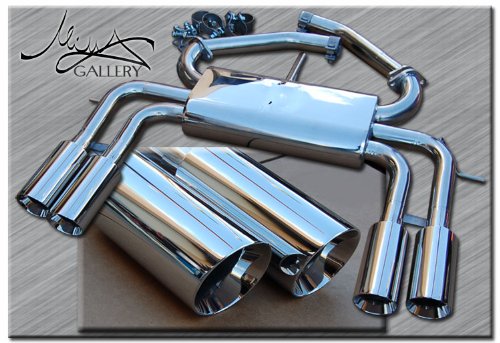 Mina Gallery Performance Quad Tip Exhaust System for Jaguar XKR XK 2007 2008 2009