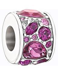 Authentic Chamilia Silver Pink Swarovski Mosaic Charm - 2025-0927