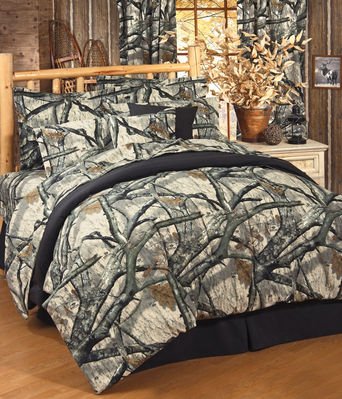 Mossy Oak Camo Treestand - Comforter Set - Full