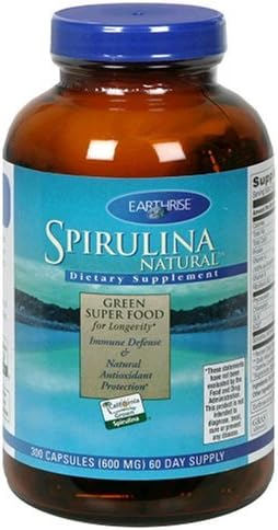 Earthrise Spirulina Natural, 300 Capsules by Earthrise Nutritional