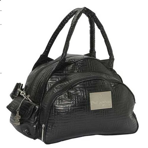 Black Quilted Traveler Diaper By Kalencom