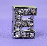 E Letter 10mm Slide Charm for Personalized Bling Dog Collar