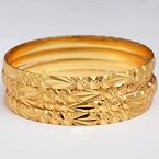 DNY 121 Gold Bangles and BraceletsNecklace and Sets Kadaa Mustard - D and Y