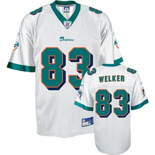 Wes Welker White Reebok NFL Replica Miami Dolphins Jersey