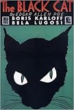 Vintage Boris Karloff Bela Lugosi Edgar Allen Poe Horror Movie Poster The Black Cat