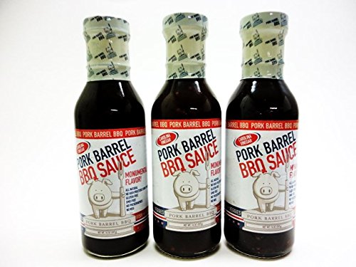 Pork Barrel All Natural Carolina Vinegar BBQ Sauce 14oz (Pack of 3)
