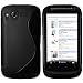 mumbi TPU Silikon Schutzhülle für HTC Desire S Hülle schwarz