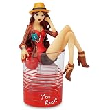 Hiccup by H2Z 7 3 4 Inch You Rock Cocktail Glass with Tall Manhattan Girl