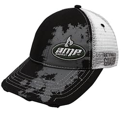 NASCAR Chase Authentics Dale Earnhardt Jr. Black-White Amp Energy Vintage Mesh Adjustable Trucker Hat