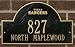 Texas Rangers Black & Gold Personalized Address Plaque-wall