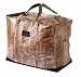 Bungalow Scout Four Boys Storage Tote Bag with Zipper, Barnboard / Black Faux Leather Trim, 12316