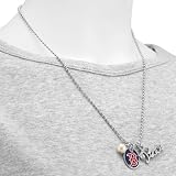 MLB Touch by Alyssa Milano Boston Red Sox Peace & Pearl with Team Logo Pendant Necklace