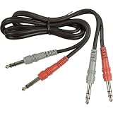 HOSA Balanced 1/4" PHONE - Balanced 1/4" PHONE, 1m (3.3 ft.) Molded Cable (Discontinued by Manufacturer)