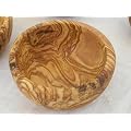 HAND CARVED OLIVE WOOD KITCHEN NUT BOWL /WOODEN SALAD BOWL 13 cm