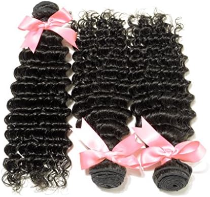 Danolsmann Hair Natural Black Color Malaysia Kinky Curly Human Hair Aaaaa Grade High Quality Hair Deep Wave 3 Bundles 300g 26inch 26inch 26inch