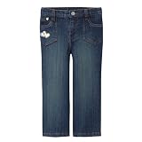 Toddler Girls' Cherokee Metallic Patched Jeans