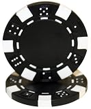 50 Clay Composite Dice Striped 11.5 Gram Poker Chips by Brybelly