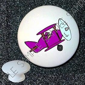 Airplanes Purple Airplane Aviation Drawer Pulls Knobs by Airplane Hardware & Accessories