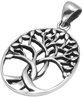 Twisted Celtic Tree of Life Sterling Silver Pendant