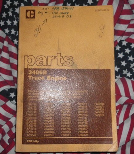 Best Cheap Caterpillar 3406B Truck Engine Parts Book CAT Manual