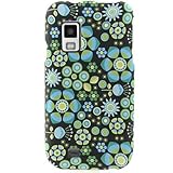 Hard Snap on RUBBERIZED With NEON FLORAL Design Cover Faceplate Sleeve Case ....