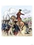 Royal Governor Tryon Angrily Trying to Suppress the Colonial Regulators Revolt, c.1771 Giclee Poster Print, 30x40